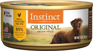 Instinct By Natures Variety Original Grain Free Real Chicken Recipe Natural Wet Canned Dog Food 5 5 Oz Case Of 12