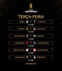Ja segue e liga as notificações! Hoje Comeca A Quinta Rodada Da Conmebol Libertadores Facebook