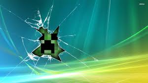 Minecraft Creeper Glass Broken Wallpapers On Wallpaperdog Minecraft wallpaper maker for desktop. minecraft creeper glass broken