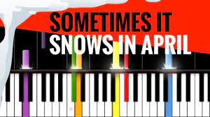 Tuto Piano Sometimes It Snows In April Native Metronome Youtube