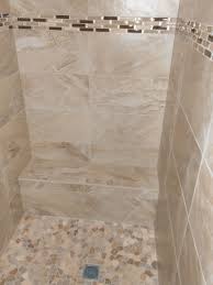 Vencil Homes Bathroom 3 Master Bathroom Shower 12x24 Tiles Installed Horizontally With A Gla Master Bathroom Shower Tile Installation Finished Bathrooms