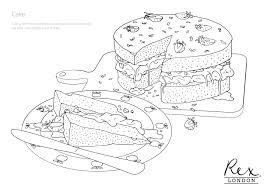 Cupcake coloring pages easy 8282832. Free Baking Colouring Pages Rex London Blog