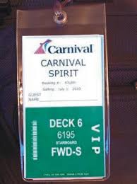 Cruise Luggage Tag Holder For Printed Luggage Tags