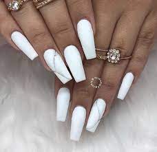 In order to add a little something extra to your overall look, investing time in finding a perfect nail design that suits your personality is a worthwhile endeavour. 57 Marble Nail Art Design Useful For Everyone Vialaven Com White Acrylic Nails Acrylic Nails Coffin Short Fake Nails