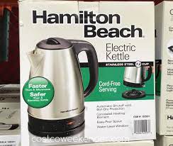 Maybe you would like to learn more about one of these? Hamilton Beach Stainless Steel Electric Kettle Model 40993e Costco Weekender