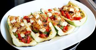 Angela Hartnett S Stuffed Marrow With Chorizo Red Peppers And Feta Stuffed Marrow Marrow Recipe Food