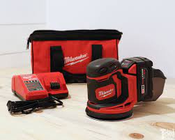 It also comes with a hose adaptor for dust extraction, but it's doesn't appear to be designed for the milwaukee m18 vac, though it will fit with a milwaukee m18 cordless orbital sander. Milwaukee Cordless Random Orbit Sander Tool Review Her Tool Belt