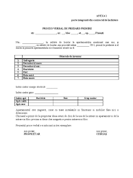 Impreuna cu 3 anexe pentru depozitare. Proces Verbal De Predare Primire Apartament