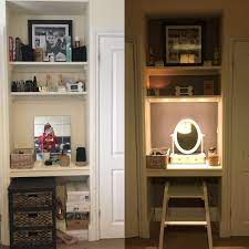 Transformed A Small Alcove In Between Wardrobes To Make A Dressing Table Bedroom Dressing Table Diy Dressing Tables Small Alcove Ideas