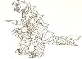 Godzilla vs biollante coloring pages. Godzilla Coloring Pages Titanosaurus