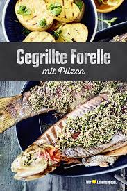 Gegrillte Forelle Mit Pilzen Rezept Edeka Rezept Forelle Grillen Rezepte Forelle