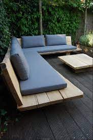 Use a small courtyard garden as an outdoor living room. 25 Cool Diy Outdoor Sofa Ideas To Enjoy Your Relax Moment Outside The House Pinses Home Garden Inspira Garden Sofa Diy Outdoor Sofa Diy Diy Outdoor Seating