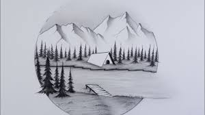 Nature Drawing With Pencil Pencil Sketch Simple And Easy Scenery Drawing Youtube Pencil drawing print graphite art original pencil sketch | etsy. nature drawing with pencil pencil sketch simple and easy scenery drawing