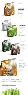 Download Metallic Food Bag Mockup Bag Mockup Mockup Metal