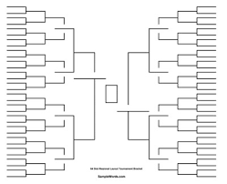 free printable 64 team tournament bracket