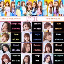 Choose from a variety of listings from trusted sellers! Iz One Official Rgb Colors Color Iz Album On Imgur