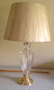 It's better than ruined wood. Halogen Brass Cut Glass Table Lamp Continental Lites India Id 13258545433