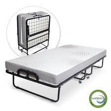 Milliard Diplomat Folding Bed Twin Size With Luxurious Memory Foam Mattress And Super Strong 75 X 38 Inch Sturdy Roll Away Beds Folding Beds Foam Mattress Bed