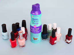If you're wondering how to get nail polish out of carpet, here is one solution that you can try: Spray On Nail Polish Remover Means You Ll Never Spill Acetone On Your Couch Again Glamour