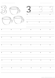 3 Rakami Calisma Sayfasi Okuloncesitr Preschool Yazma Harfleme Okul Oncesi Calisma Cizelgeleri