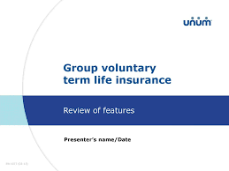 Group term life insurance will be taxable to the employee when the coverage is more than $50,000. Group Voluntary Term Life Insurance Ppt Download