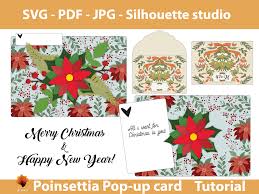 Download Poinsettia Pop Up 5x7 Greeting Card Graphic By Lasquare Info Creative Fabrica PSD Mockup Templates