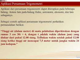 Contoh soal & pembahasan trigonometri kelas x/10. Aplikasi Persamaan Trigonometri 1 Youtube