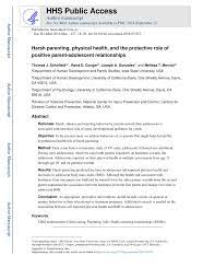 Parents need to know that frequent use of harsh parenting practices can. Pdf Harsh Parenting Physical Health And The Protective Role Of Positive Parent Adolescent Relationships