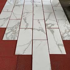 Goldtop Hot Sale Natural Calacatta White Marble Tiles OEM ...