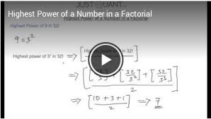 Calculating 100 factorial (100!) may sound ordinary at the first glance because writing a code for factorial calculation is not at all a tough job but storing such a large number definitely requires some extra effort. Highest Power Of A Number In A Factorial Justquant Com