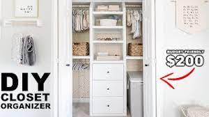 How to build a closet organizer from scratch. Diy Built In Closet Organizer Youtube