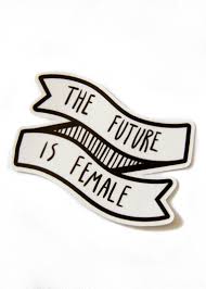 Black And White Banner Cute The Future Is Female Black And White Banner Quote Sticker Black And White Stickers Quote Stickers Aesthetic Stickers