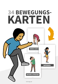 Jetzt stöbern und bequem online bestellen! 34 Bewegungskarten Fur Kinder Kindergarten Grundschule