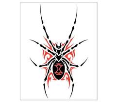 Small dark black widow tattoo. Black Widow Spider Wall Art Wall Decal Pinstripe Art Black Widow Drawing Black Widow Spider