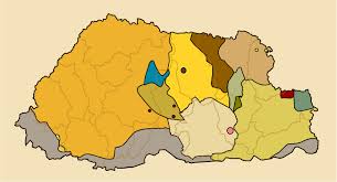 Der farbton des landes entspricht der größe des indikators. Bhutan