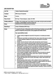 Gathering and monitoring financial data (e.g. Accounting Job Descriptions Lesal