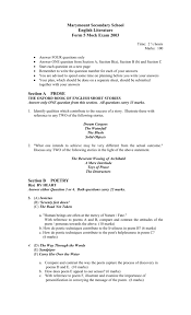 They are divided into four levels. Form 5 English Literature Mock Exam Question Paper Htm