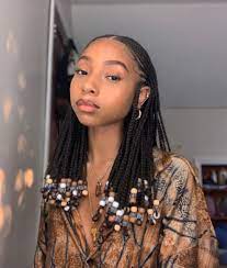 28 long braided box braids glueless lace wigs for black women with baby hair $39.99 $69.98. Fulani Braids Short Straight Back With Beads Novocom Top