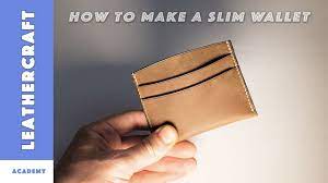 Business card holder from an altoids tin. How To Make A Slim Wallet Card Holder In Leather Leather Craft Tutorial Youtube
