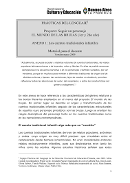 Anexo 1 Los Cuentos Tradicionales