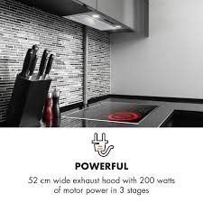 Inselhauben, flachhauben, wandhauben und mehr bei amazon. Paolo Dunstabzugshaube Einbau Haube Verschwindet Im Einbauschrank 52 Cm 200 W Motorleistung Abluftleistung 600 M H 3 Stufen Led Kochfeldbeleuchtung Touch Panel Energieeffizienzklass