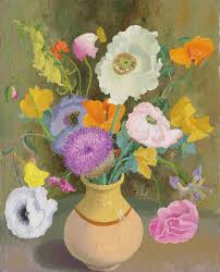 Sir Cedric Morris British Artist Swansea 1889 Suffolk 1982 Post Impressionism Poppies An Abstract Floral Paintings Floral Art Paintings Flower Painting