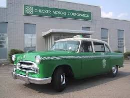 Image result for Federal Yellow 1956 Checker Taxi