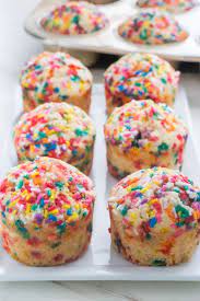 Sprinkle Birthday Cake Muffins Recipe Easy Birthday Cake Recipes Kid Desserts Easy Cakes For Kids