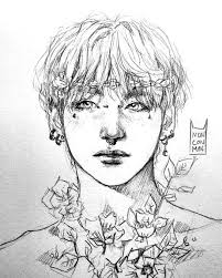 Pin By Kyleigh Rixie On Bts Sketch Bts Drawings Kpop Drawings Bts Fanart