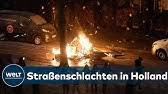 Vermummte zerstören und plündern geschäfte. Niederlande Krawalle Bei Protesten Gegen Corona Massnahmen Youtube