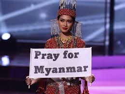 Myanmar military clashes with karen armed group, 2 civilians wounded. Pray For Myanmar Miss Universe Pageant Gets Political Human Rights The Guardian