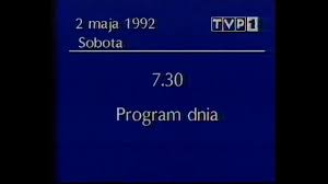 Although the new ident from 1990 featured a new logo, this logo was still shown on program schedules broadcast before closedown until the new logo and idents from 1992 were introduced. Tvp1 Zakonczenie Programu 1 05 1992 Youtube