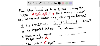 A letter is a segmental symbol of a phonemic writing system.the inventory of all letters forms an alphabet.letters broadly correspond to phonemes in the spoken form of the language, although there is rarely a consistent and exact correspondence between letters and phonemes. How Many Letter Words Can Be Made If Each Letter Mu Itprospt