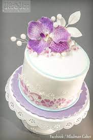 Purple Orchid Cake Orchid Cake Wedding Cake Fresh Flowers Floral Cake